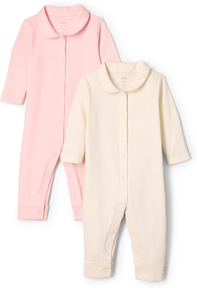 Amazon Essentials x Sofia Grainge Unisex Babies' Sleep and Play Bodysuit, Pack of 2 | Amazon (US)