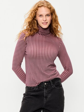 Slim-Fit Printed Turtleneck | Old Navy (US)