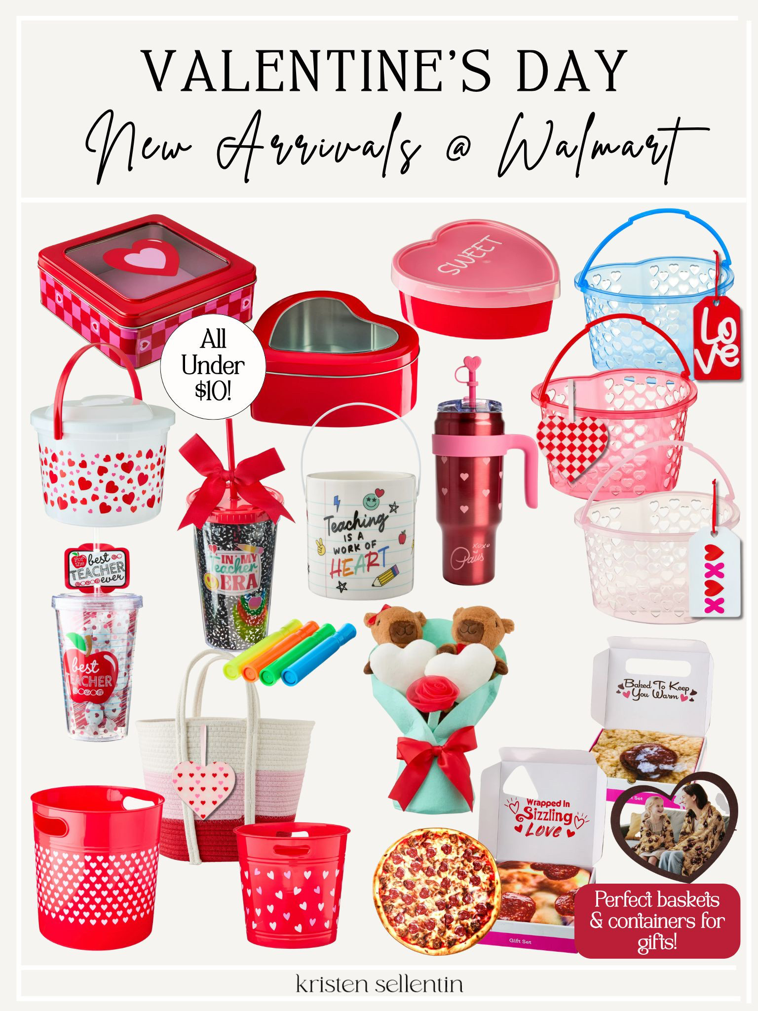Valentine's Day Gift Baskets & Containers @ Walmart! So many cute baskets ready to fill with Valentine's Day goodies! All under $10! 

 #LTKGiftGuide 

#LTKSeasonal #LTKFindsUnder50