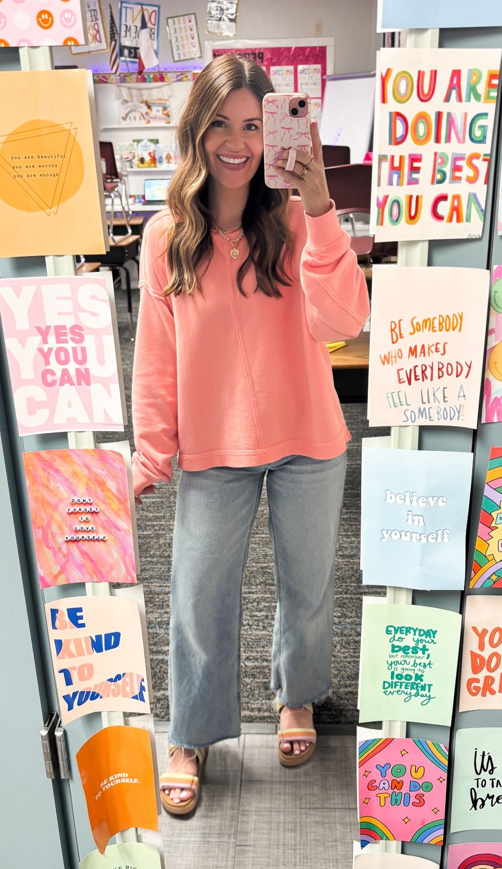 Comfy cozy for a chilly April day! 🩵
Aerie sweater//small
Old navy denim//0 (cut to length)
Steve Madden girl shoes//big kids 5 (normally 7-7.5 women)

Spring, casual, teacher, aerie set, comfort 

#LTKootd #LTKSaleAlert