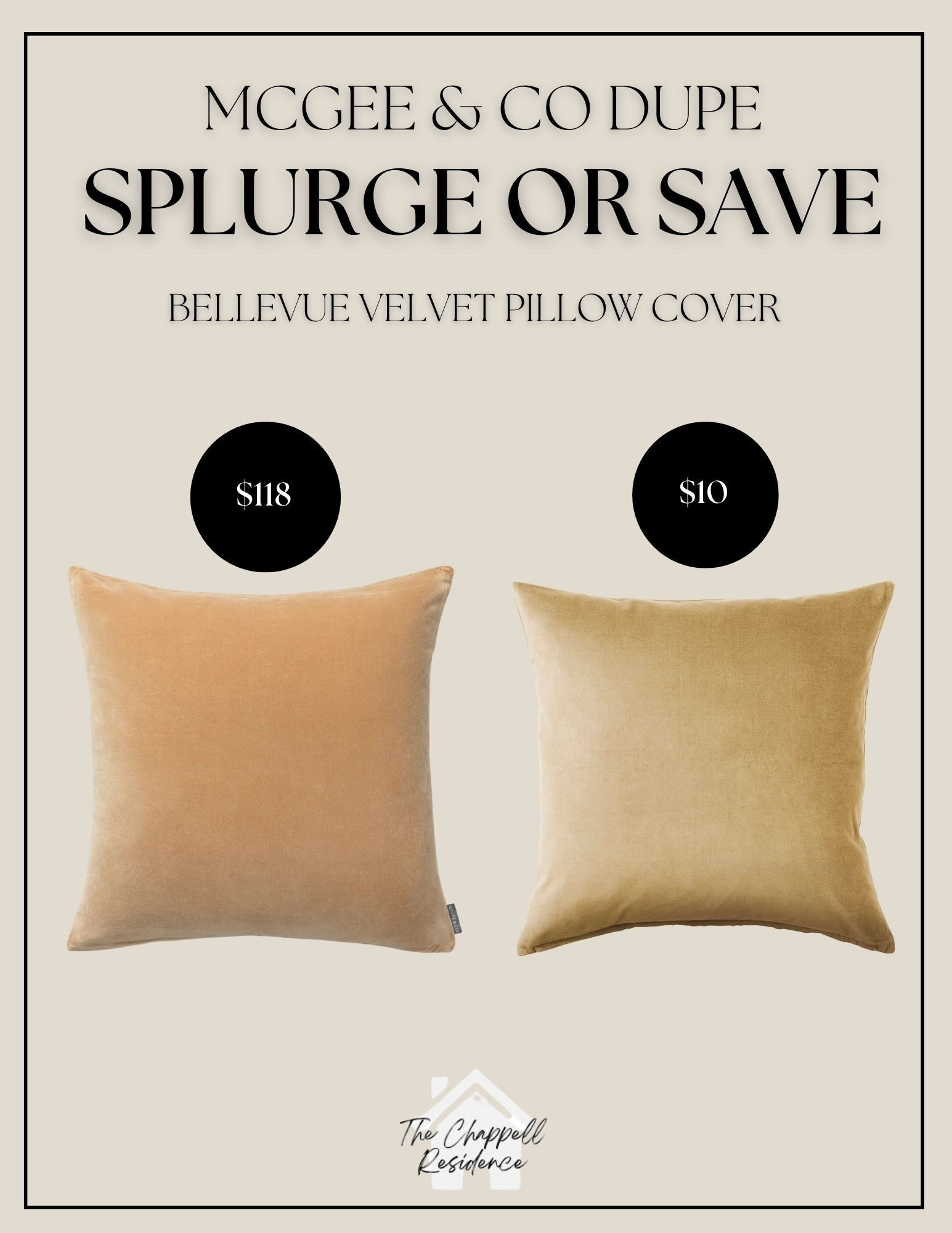 McGee & Co Bellevue Velvet Pillow Cover Duper

#LTKFindsUnder50 #LTKU #LTKHome