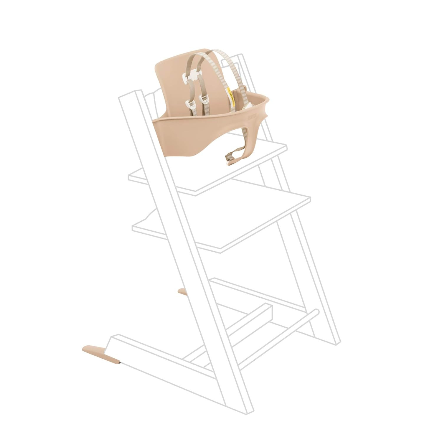 Tripp Trapp Baby Set from Stokke, Natural - Convert the Tripp Trapp Chair into High Chair - Remov... | Amazon (US)