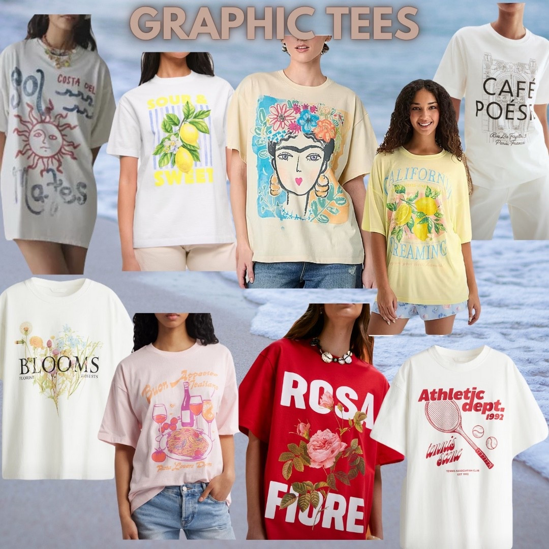Graphic t-shirts! 

#LTKSummerEdit #LTKFindsUnder50 #LTKSeasonal