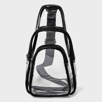 Flap Sling Crossbody Bag - Wild Fable™ Clear: Lightweight TPU Handbag with Adjustable Strap, Zip Closure, 26" Max Length | Target