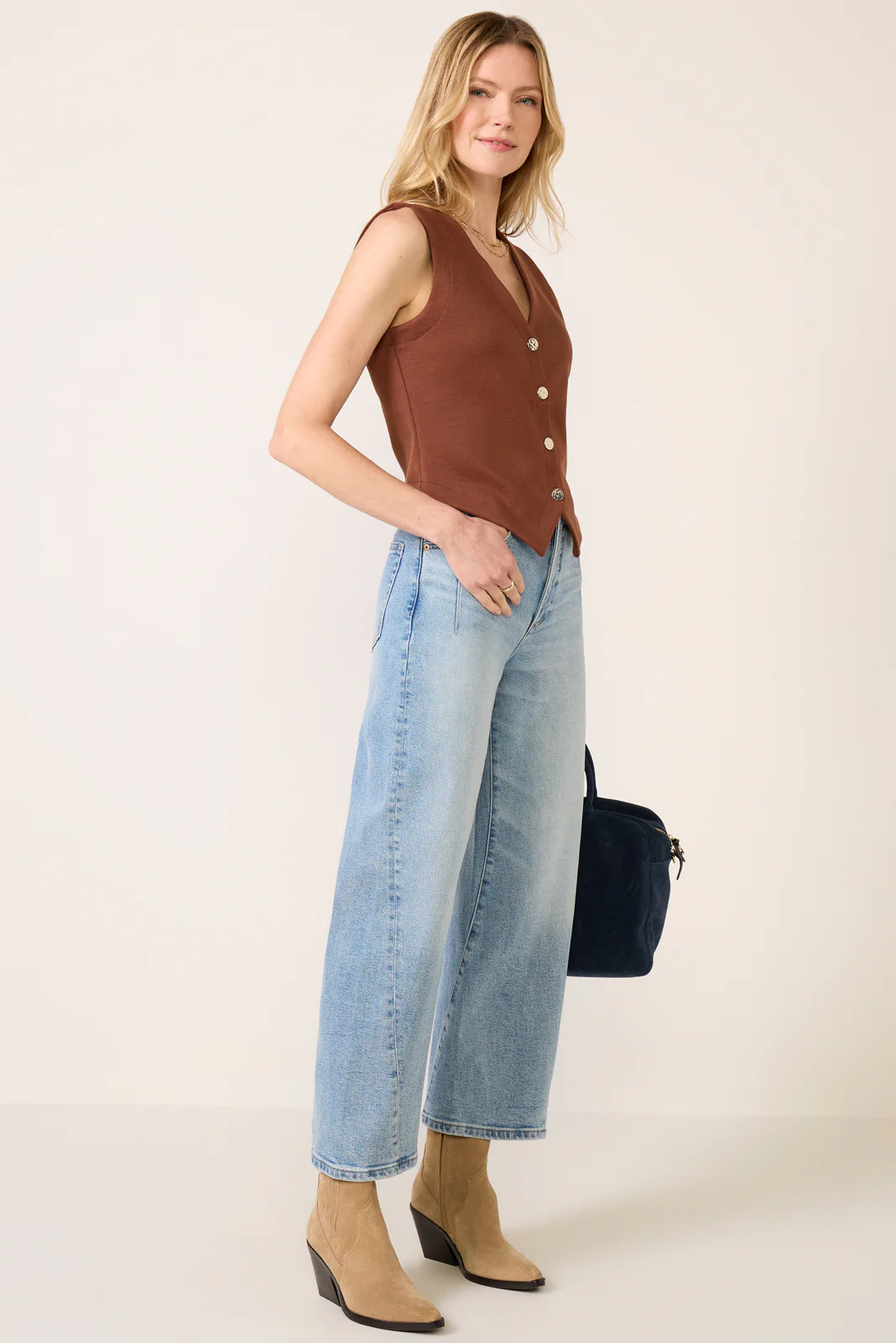 Kyra W/ Seaming Wide Leg Jean | Evereve
