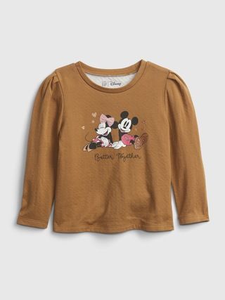 babyGap | Disney Minnie Mouse Puff Sleeve Graphic T-Shirt | Gap (US)
