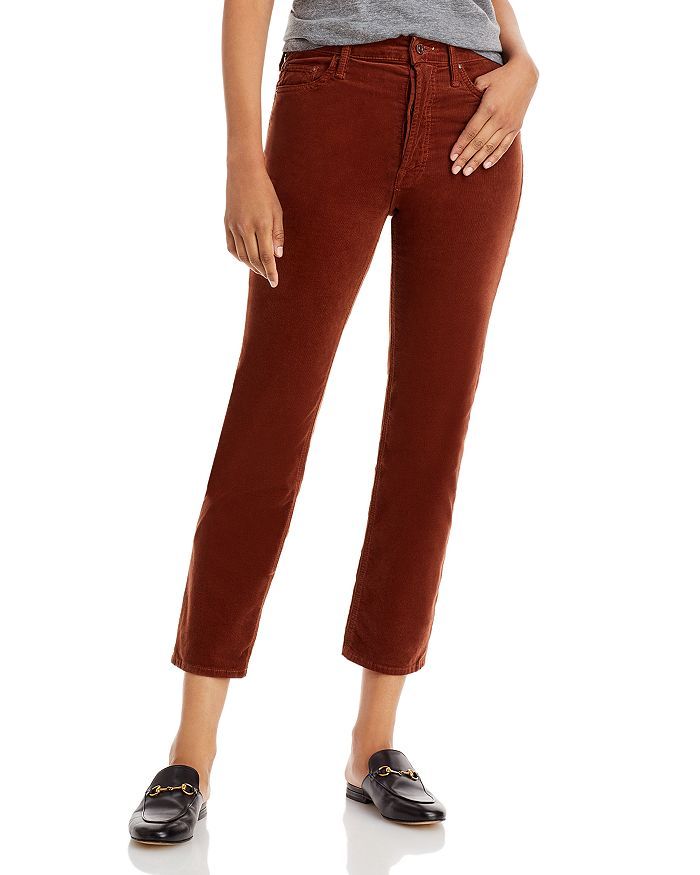 The Tomcat High Rise Ankle Straight Leg Corduroy Jeans in Friar Brown | Bloomingdale's (US)
