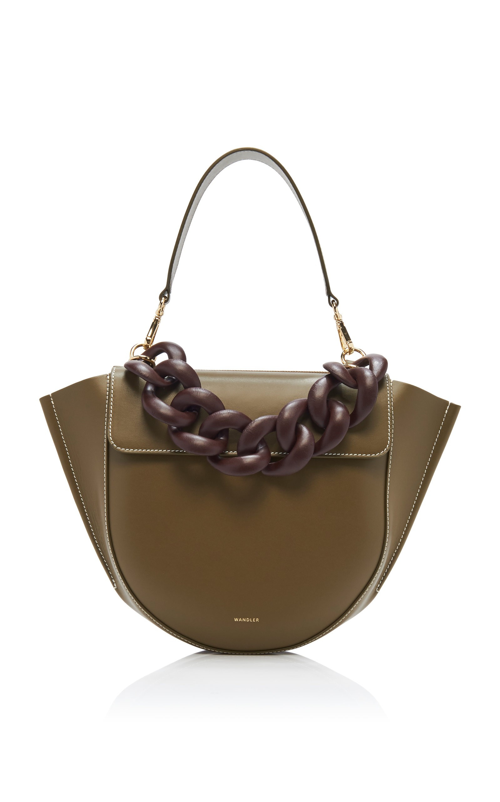 Hortensia Medium Chain-Detailed Leather Bag | Moda Operandi Global