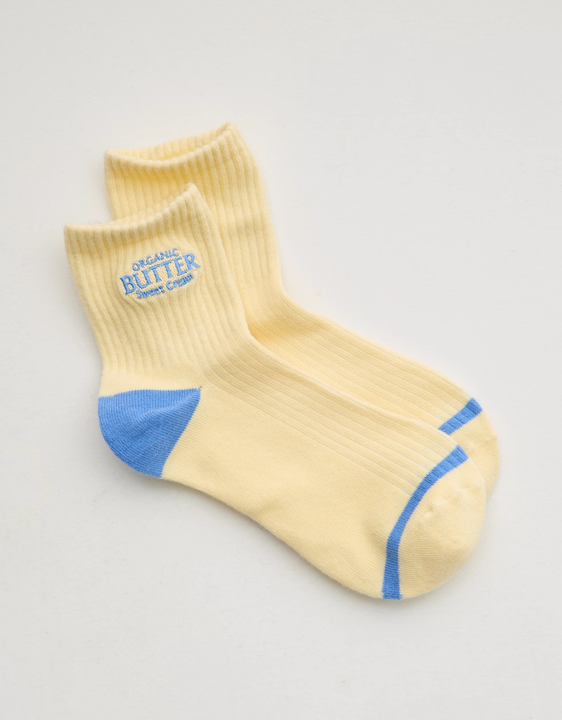 Aerie Ribbed Cotton Quarter Socks | Aerie