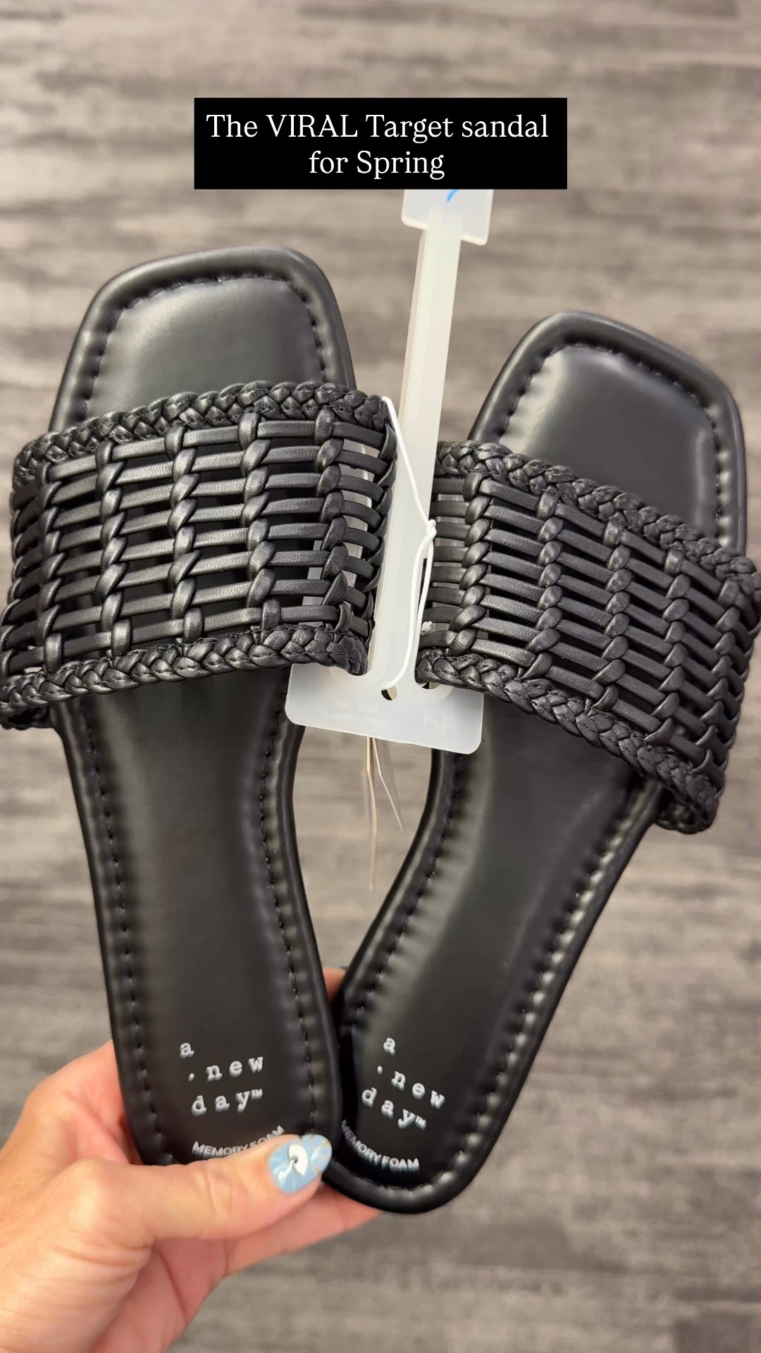 The BEST SELLING spring sandal from @target and I love the memory foam sole.

#targetstyle #springsandals 

 #LTKSeasonal