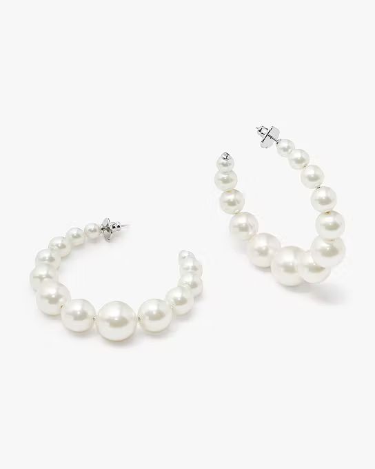 Pearls Please Hoops | Kate Spade (US)