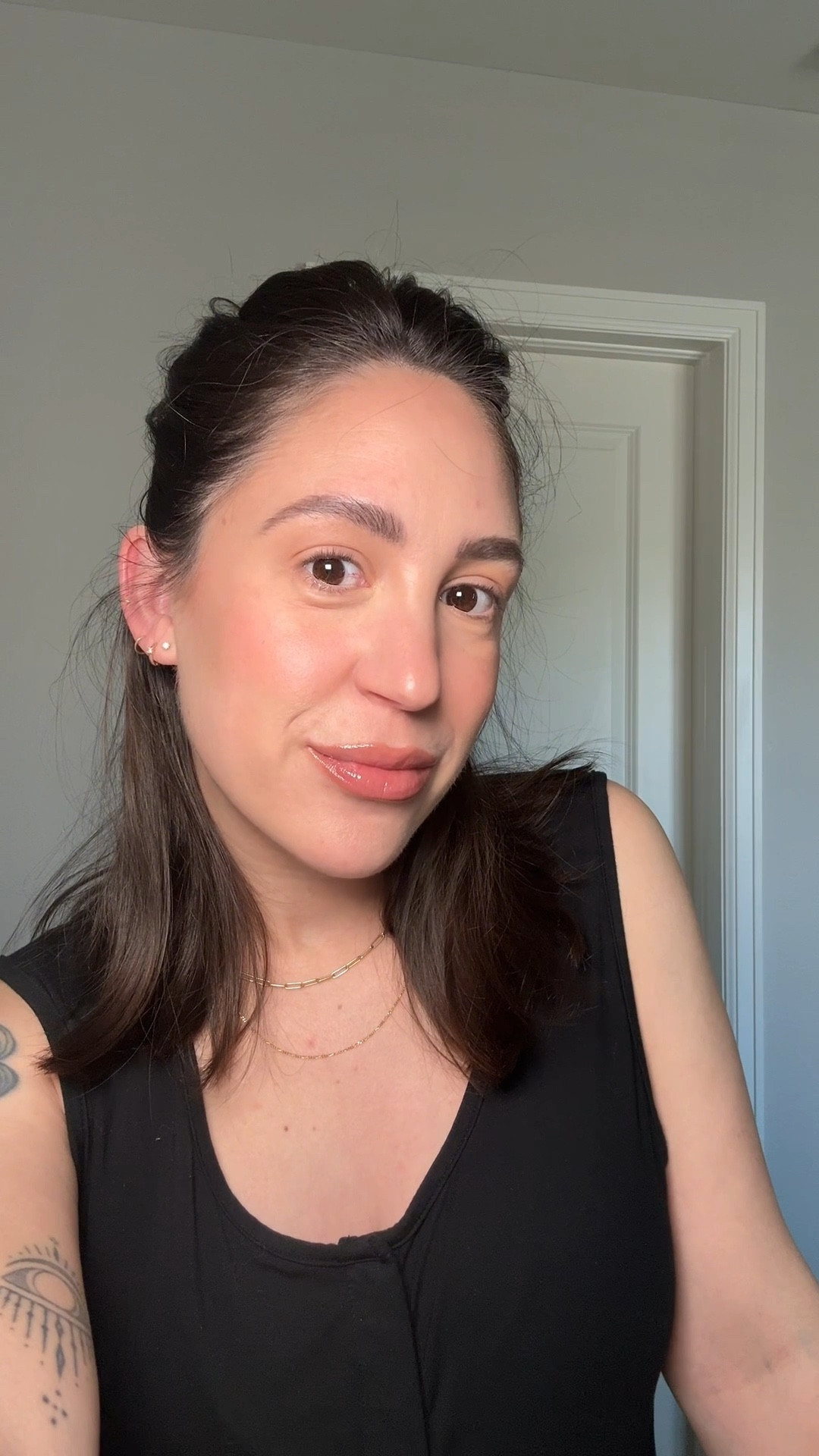 36 weeks pregnant, congested and puffy 😆 GRWM for work! 

#LTKBeauty #LTKmorningroutine #LTKselfcare