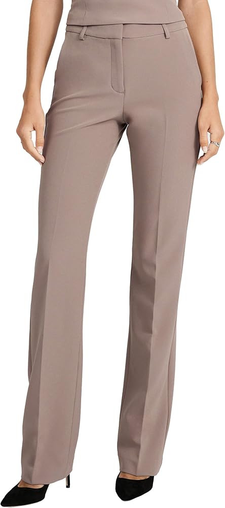 EXPRESS Women’s Editor Pants – Mid Rise Stretch Bootcut Style with Comfortable, Flattering Fi... | Amazon (US)