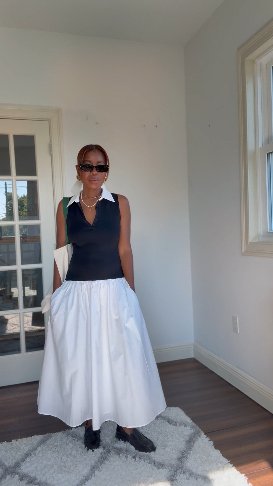 Black and white midi dress for my trip to Paris 

#LTKTravel #LTKStyleTip