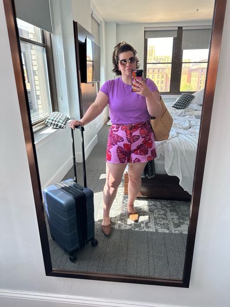 Midsize style - size 12 - size large - shorts - summer style - Walmart style - travel outfit

#LTKMidsize #LTKShoeCrush #LTKTravel