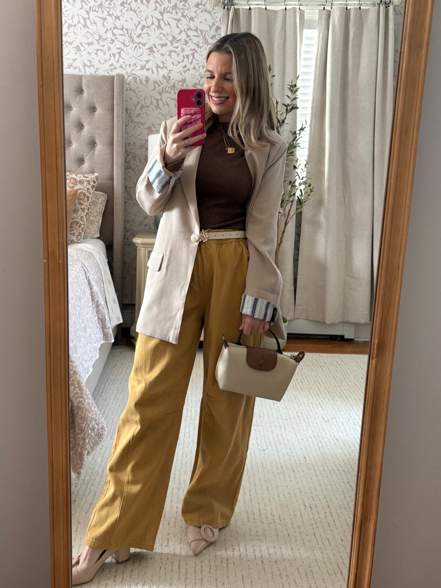 Browns and yellows! 

Loving these pants! 

#LTKPetite #LTKootd #LTKmomlife