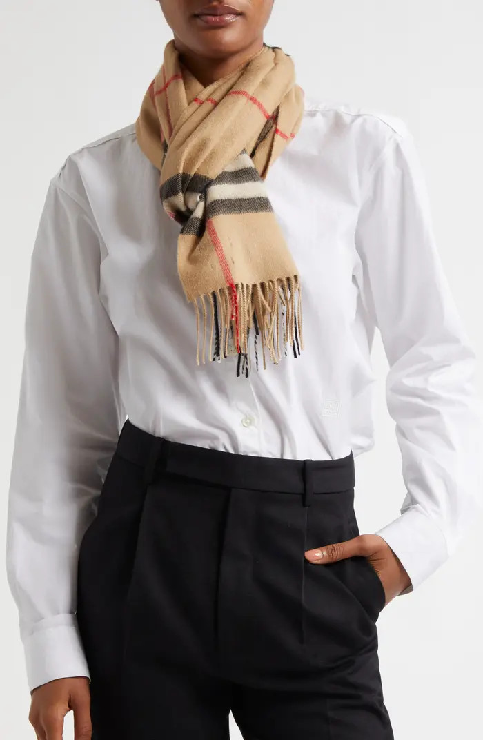 Check Cashmere Scarf | Nordstrom