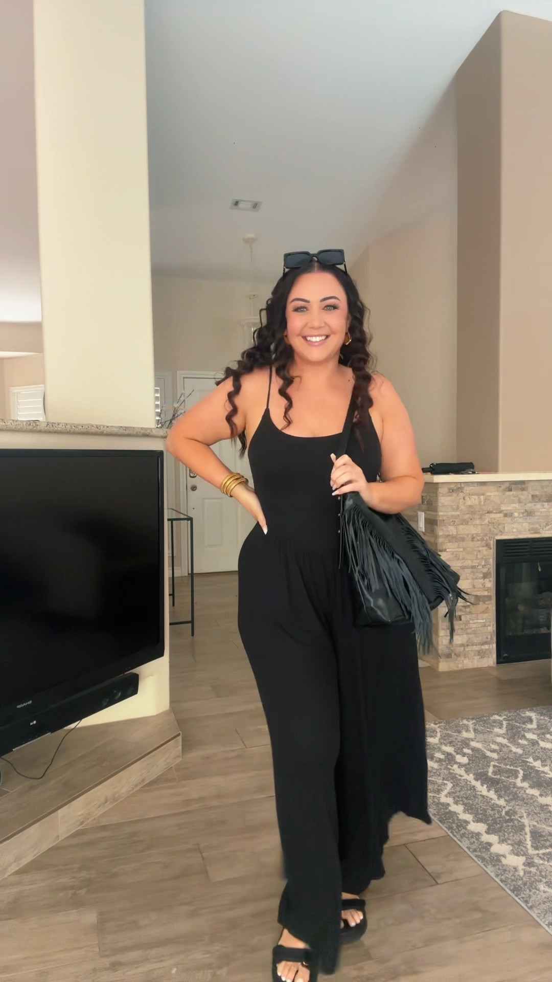 Curvy Brunch outfit 
Jumpsuit size XL
(Exact style is sold out) linked a similar jumpsuit 

#LTKFindsUnder50 #LTKMidsize #LTKStyleTip