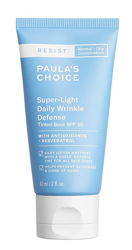 Paula's Choice RESIST Super-Light Daily Wrinkle Defense SPF 30 Matte Tinted Face Moisturizer, UVA... | Amazon (US)
