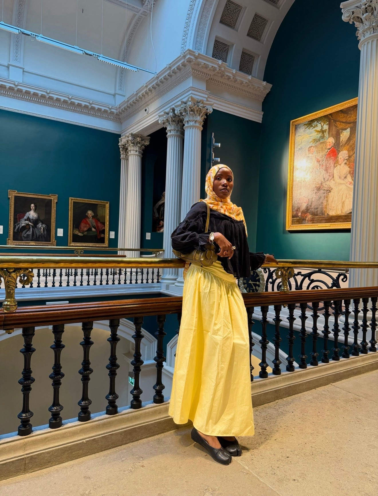 Gallery outfit inspo - modest summer outfit. Maxi skirt, ruched blouse and tabi ballerinas

#LTKuk #LTKmodest #LTKsummer