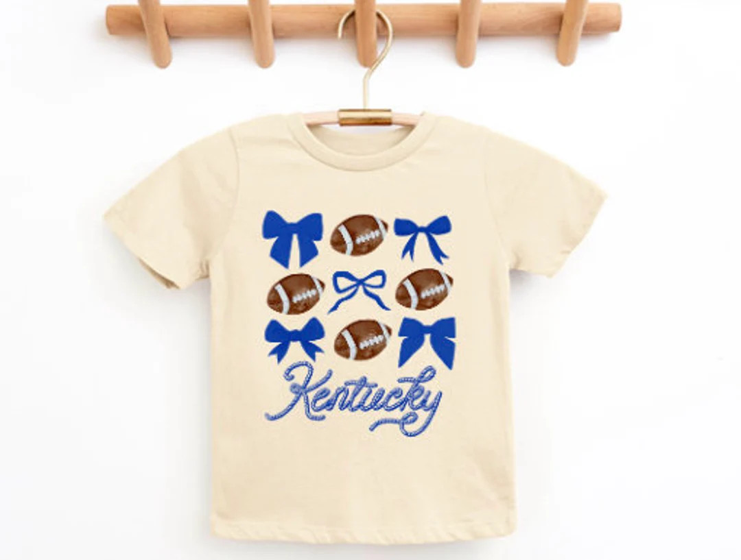 Toddler Kentucky Coquette T-shirt, Girl's T-shirt, Bella Canvas, Kentucky T-shirt, Football T-shi... | Etsy (US)