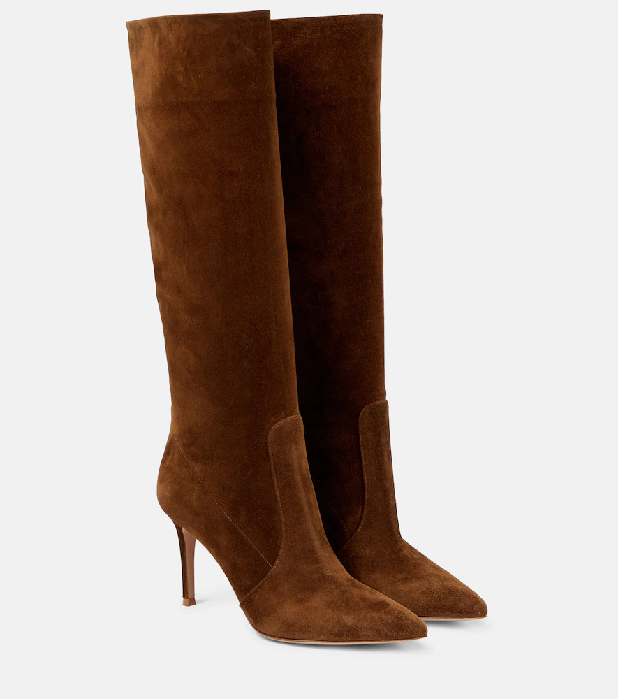 Gianvito Rossi Hansen 85 suede knee-high boots | Mytheresa (UK)