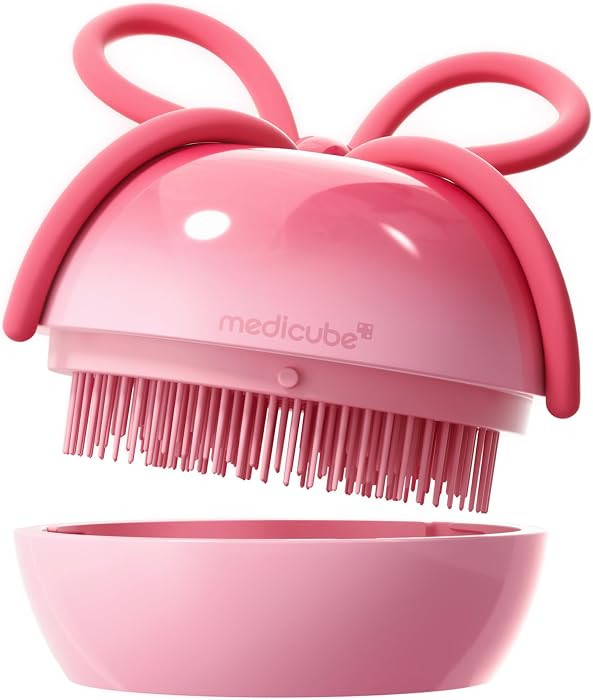 medicube Ribbon Cherry Hair Brush, Detangler for Glass Hair, Pink | Amazon (US)