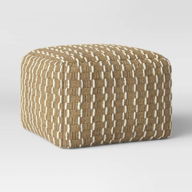 Hopedale Modern Jute Pouf - Threshold&#8482; | Target