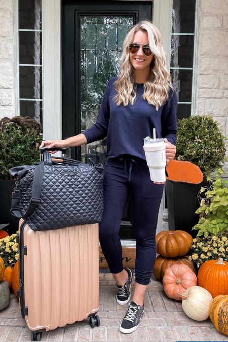 Lounge set on sale. Very soft & perfect for travel. Pants fit true to size. Size up in the sweatshirt for a more oversized fit forget your regular size for a more polished look


#LTKtravel #LTKfindsunder100 #LTKsalealert