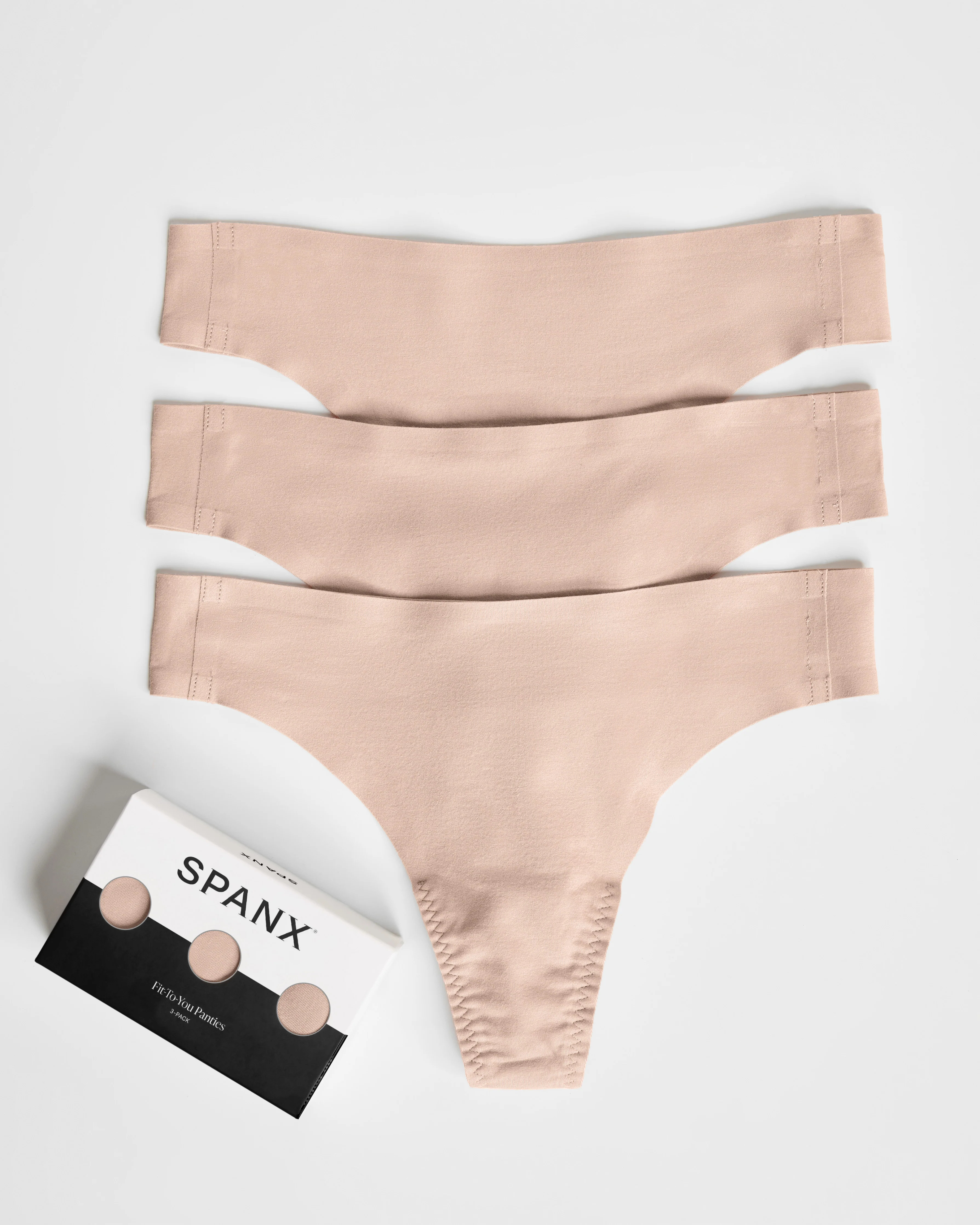 SPANXsmooth™ Fit-To-You Thong 3-Pack Box | Spanx