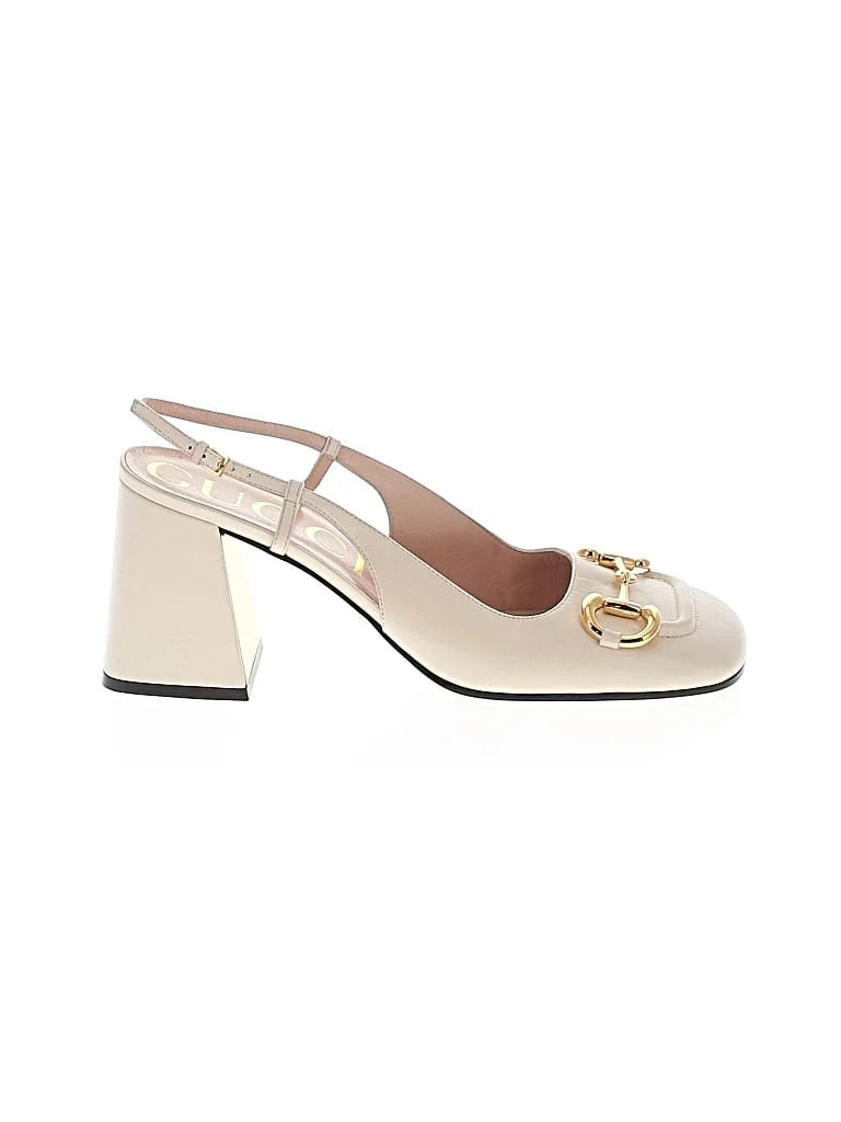 Gucci 100% Leather Ivory Heels Size EU (IT) 41 / US 11 - 44% off | ThredUp (US)