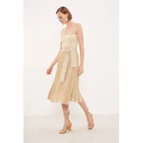 Vestido Tricot Lurex OURO | OffPremium (BR)