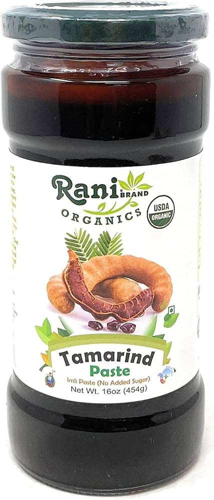 Rani Organic Tamarind Paste (Imli Paste) 16oz (1lb) 454g Glass Jar, No Sugar Added ~ All Natural ... | Amazon (US)