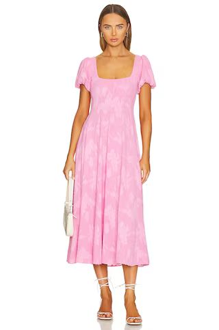 Show Me Your Mumu Mia Midi Dress in Pink Clip Floral from Revolve.com | Revolve Clothing (Global)