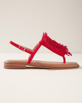 Fringe Thong Sandals | Chico's