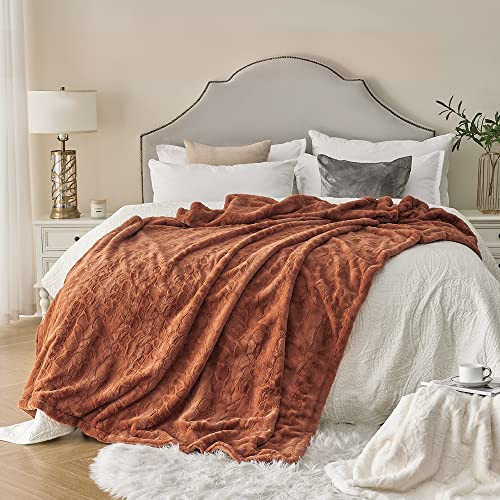 Krifey Oversized Faux Fur Blanket, Super Soft Cozy Blanket, Luxury Fluffy Throw Blanket Fuzzy Bed Throw, Plush for Women, Camel 60" x 80" | Amazon (US)