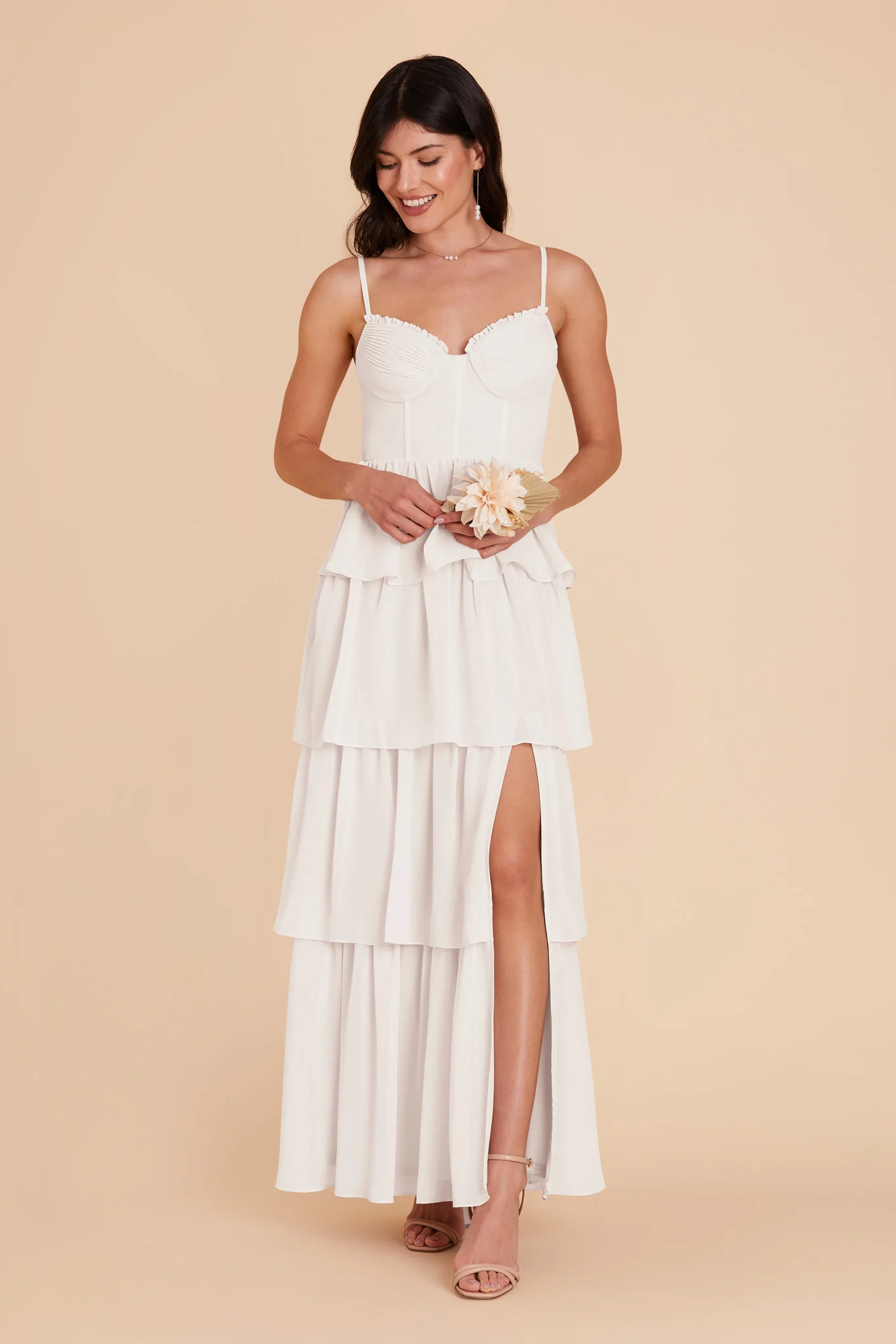 Lola Chiffon little white dress | Birdy Grey | Birdy Grey