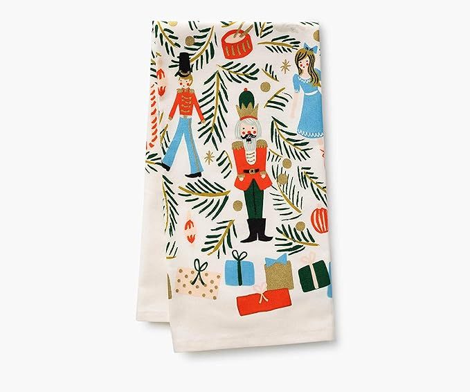 RIFLE PAPER CO. Christmas Tree Tea Towel, 28" L x 21" W, Introduce Holiday Spirit into Your Kitch... | Amazon (US)