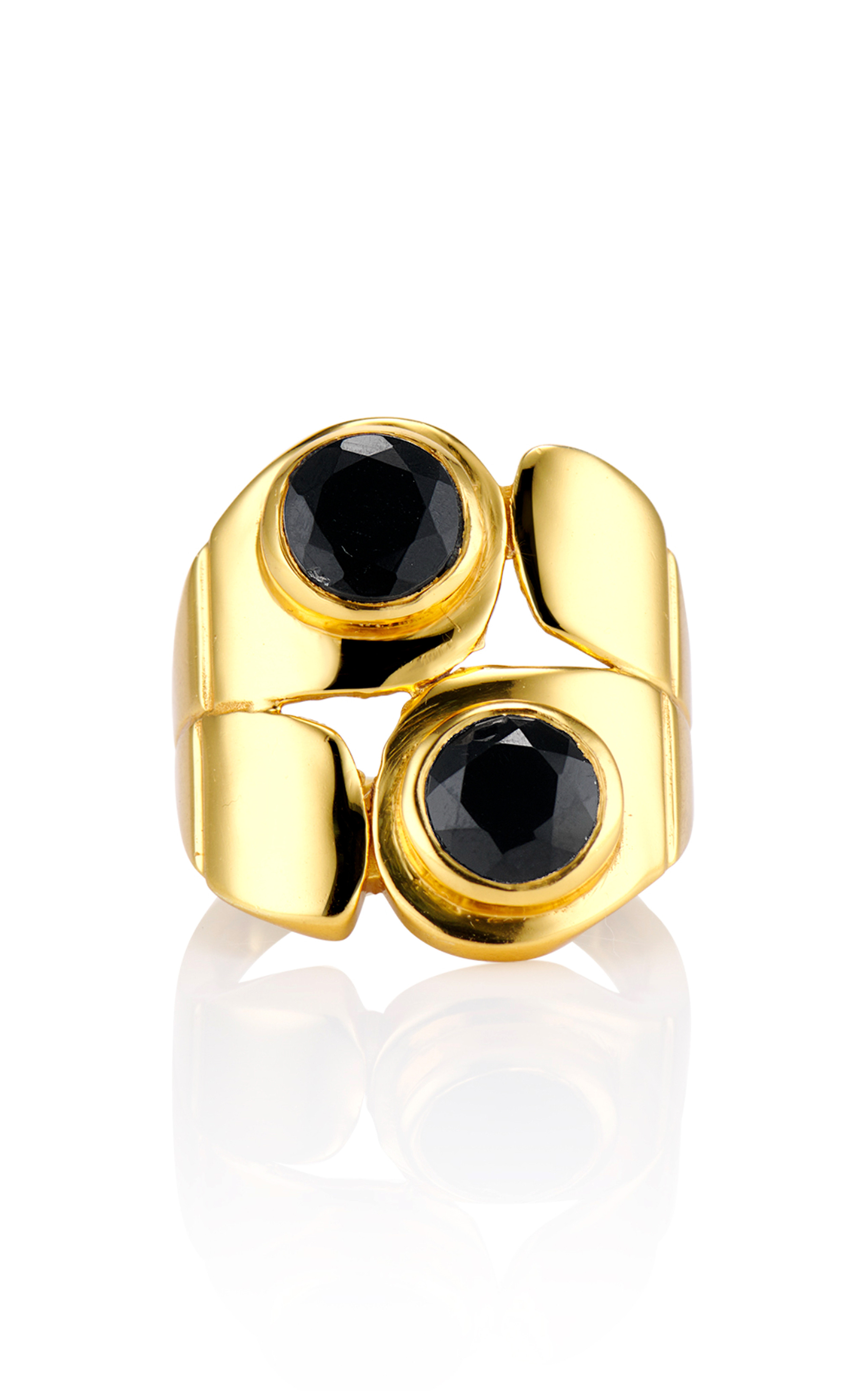Audrey 24k Gold Vermeil & Black Onyx Ring | Moda Operandi (Global)