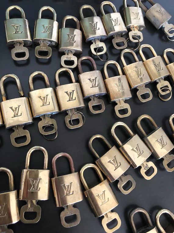 SPECIAL Spring Sale Louis Vuitton padlock and one key lock brass gold brass | Etsy (US)