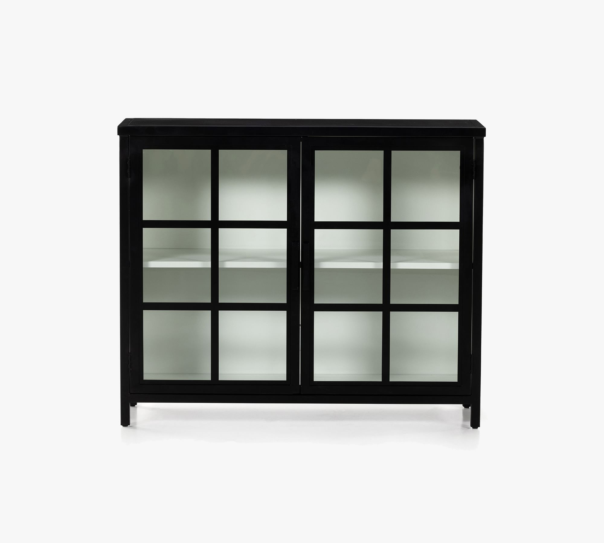 Maverick Glass Storage Cabinet (46.5") | Pottery Barn (US)