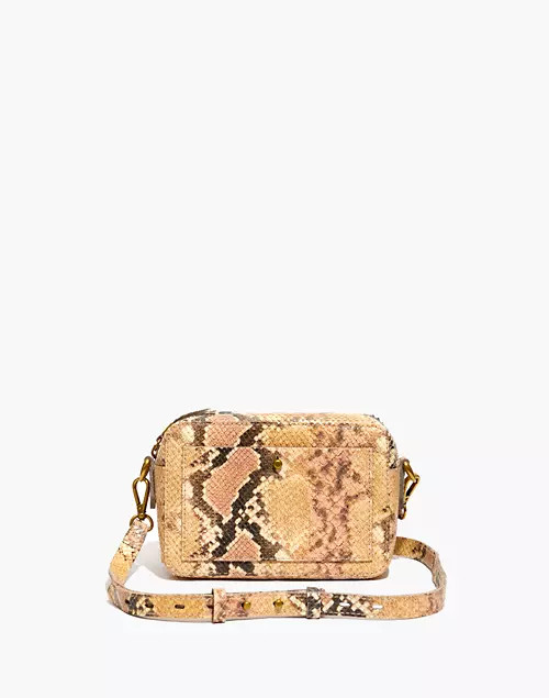 The Transport Camera Bag: Snake Embossed Leather Edition | Madewell
