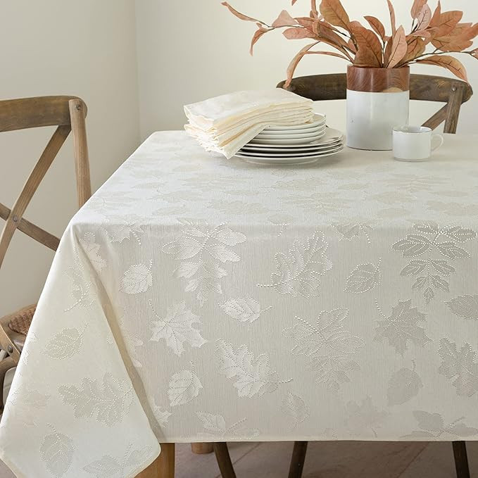Benson Mills Harvest Legacy Damask Fabric Table Cloth Fall, Harvest, and Thanksgiving Tablecloth ... | Amazon (US)