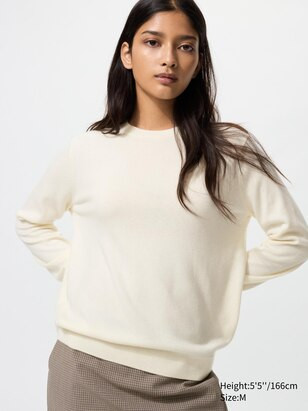 WOMEN'S 100% CASHMERE CREW NECK SWEATER | UNIQLO AU | Uniqlo Australia