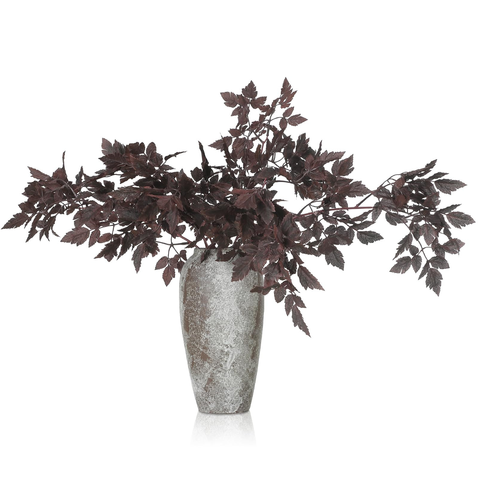 Lyrow 3 Pack Artificial Cimicifuga Plant Leaf Spray Faux Plum Cimicifuga Ramosa Leaf Branch Faux ... | Amazon (US)