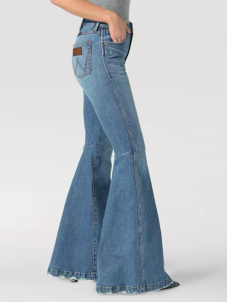 The Wrangler Retro® Premium Jean: Women's High Rise Trumpet Flare in Helen | Wrangler