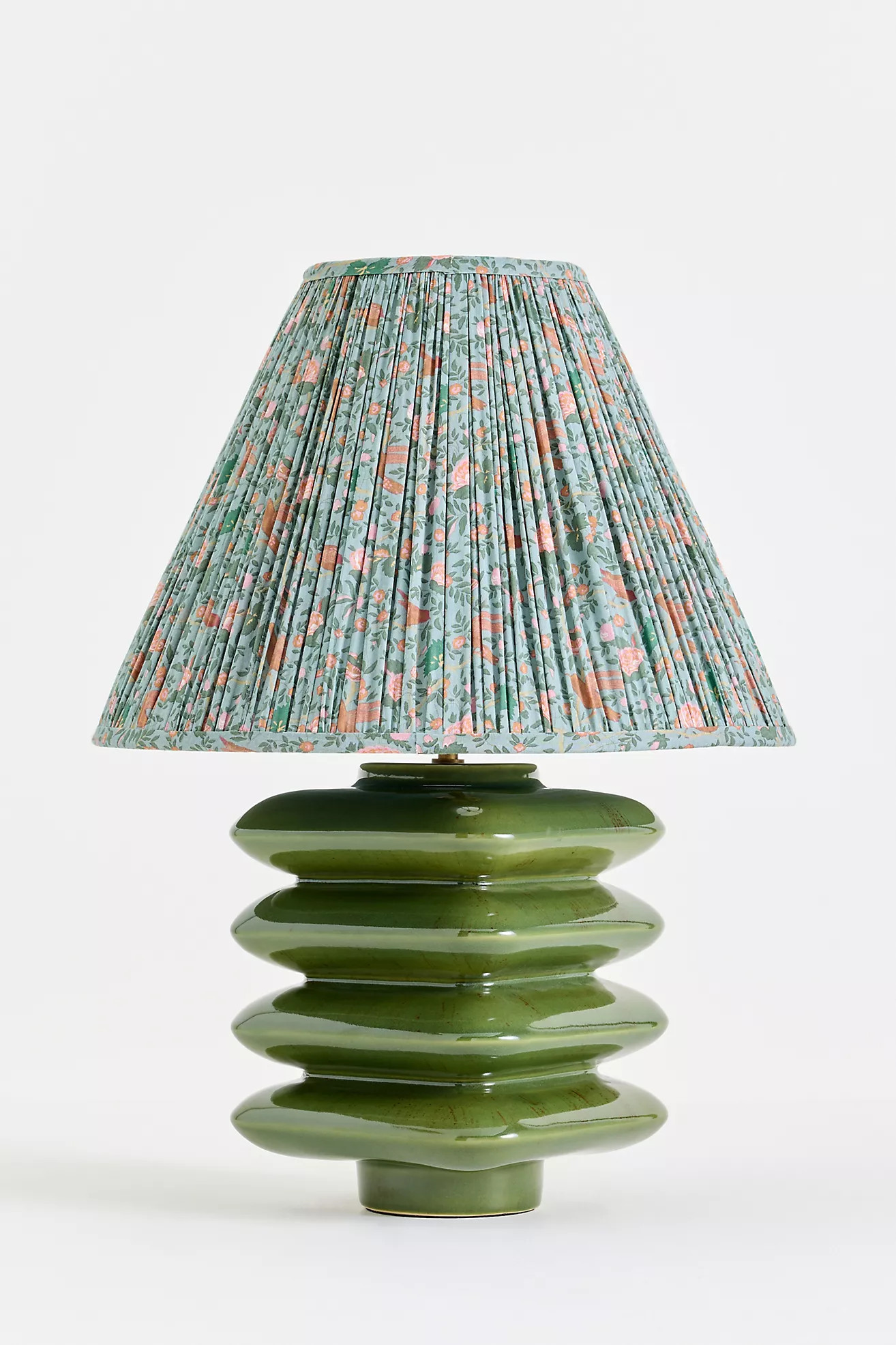 Ruched Empire Printed Lamp Shade | Anthropologie (US)