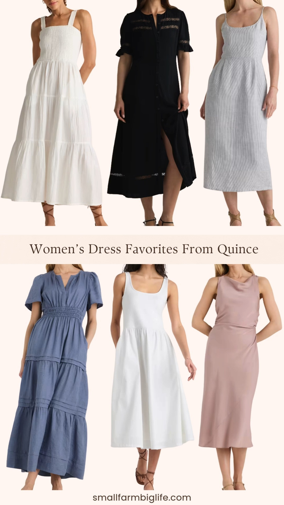 These Quince dresses are the kind you reach for again and again 🤍✨

From washable stretch silk and breathable European linen to soft organic cotton gauze and lightweight crepe, these styles are effortless and elevated. Perfect for spring events, vacation, brunch, or everyday wear when you want something easy but polished 💙 

 #LTKgrwm #LTKootd #LTKOver40