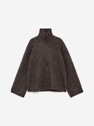 Roll-Neck Jumper – Brown – Women – ARKET GB | Arket UK