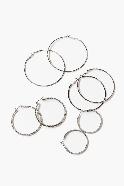 Textured Hoop Earring Set | Forever 21 (US)